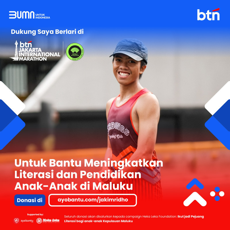 Run For Purpose Pendidikan Anak Anak Maluku - Ridho