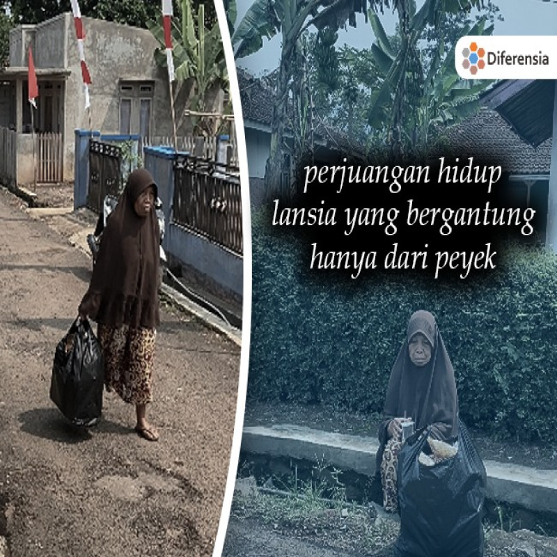 Lansia Penjual Peyek Keliling Hanya Kumpulkan 2 Ribu
