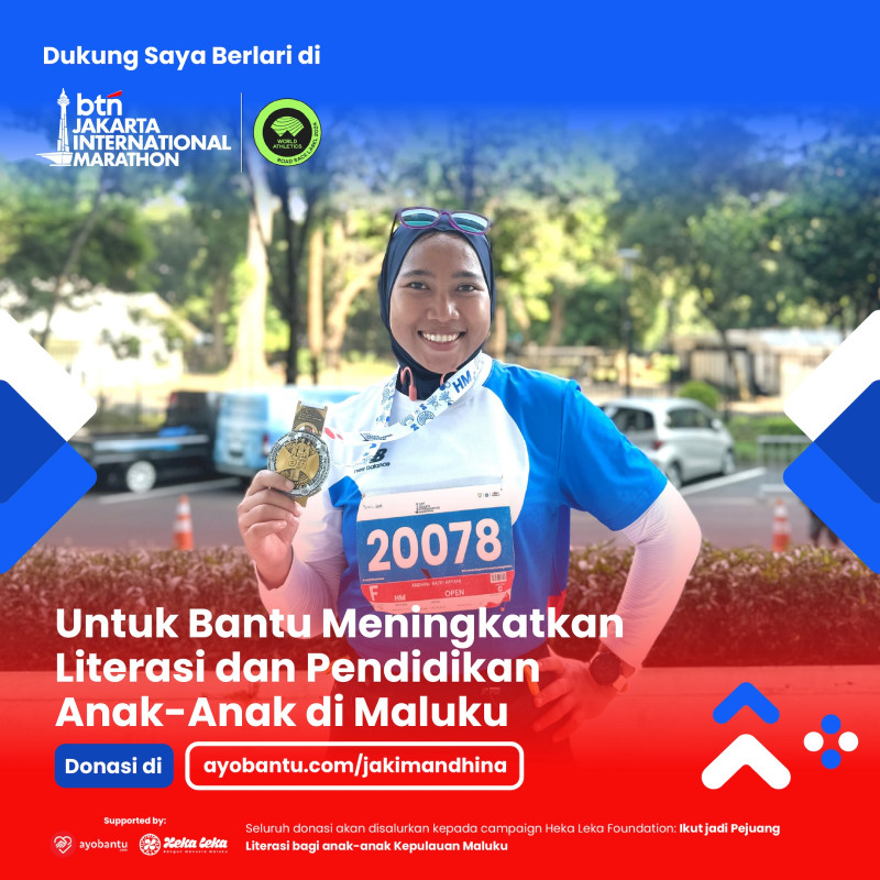 Run For Purpose Pendidikan Anak Anak Maluku - Andhina Ratri