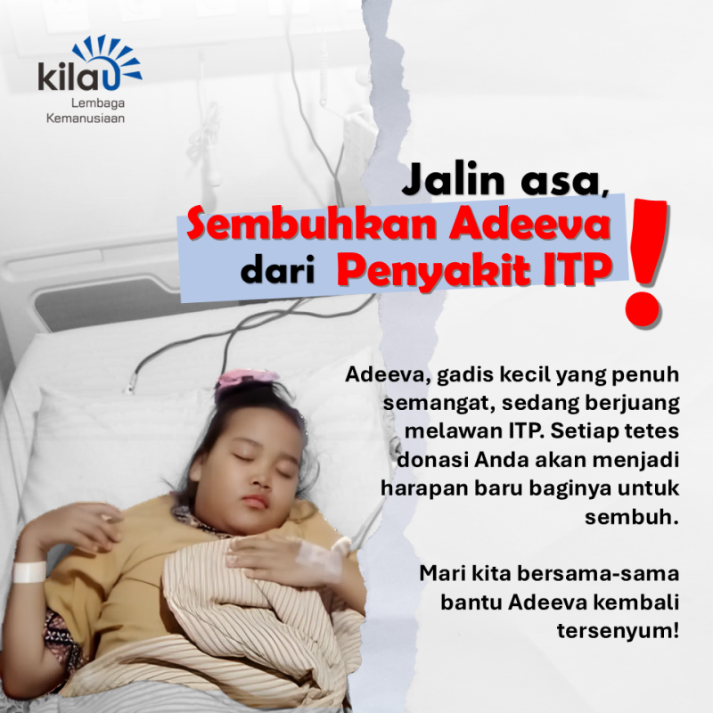 Jalin asa! Adeeva Naura butuh uluran tangan kita tuk kemballi pulih dari Autoimun yang menggerogoti tubuhnya!