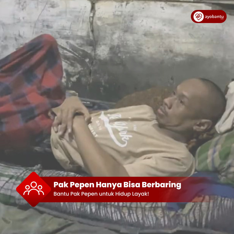 Cacat Seumur Hidup & Tinggal Di Kontrakan Yang Nyaris Runtuh, Bantu Pak Pepen Hidup Layak