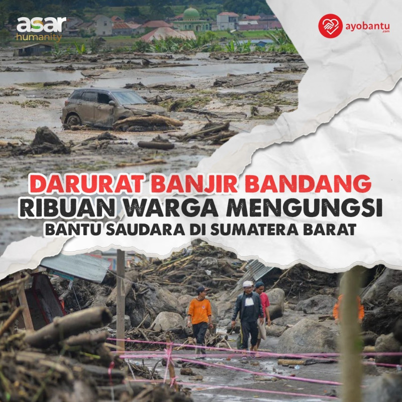 Bantu Warga Terdampak Banjir Sumbar