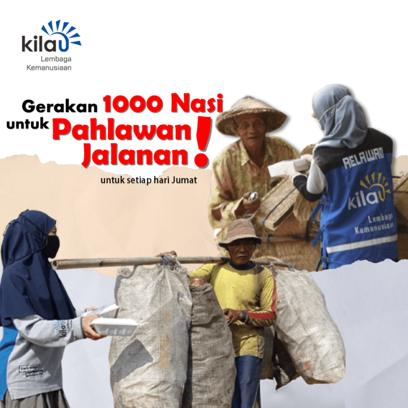 Jumat Berkah-Gerakan  berbagi 1000 makan untuk pahlawan jalanan