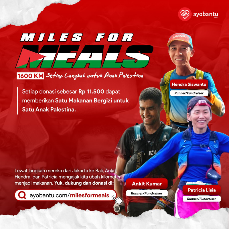 Miles for Meals: Setiap Langkah untuk Anak Palestina