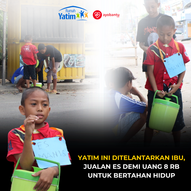 Bocah 8 Tahun Jadi Penjual Es Keliling Demi Hidupi Nenek