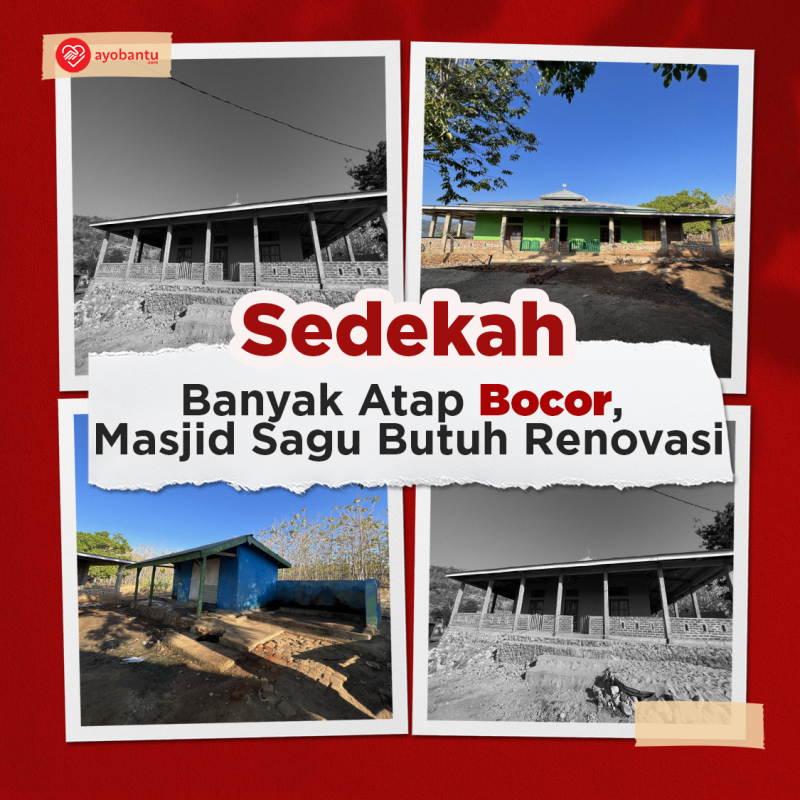 Banyak Atap Bocor, Masjid Sagu Butuh Renovasi