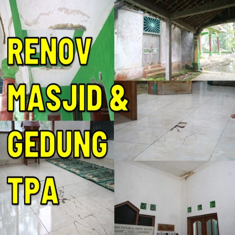 Bantu Renovasi Masjid & Gedung TPA di Kampung