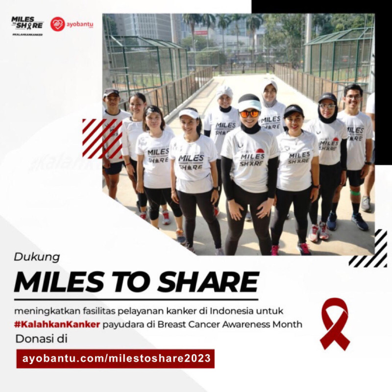 Miles to Share untuk Pejuang Kanker 2023