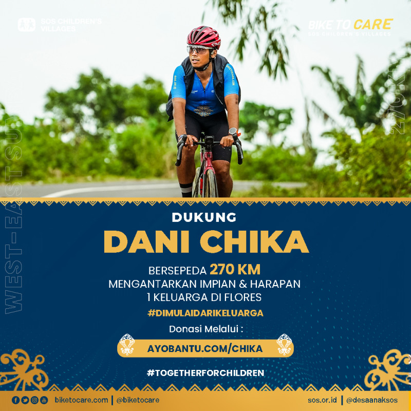Dani Bersepeda 270 KM Mengantar Impian & Harapan Bagi 1 Keluarga di Flores