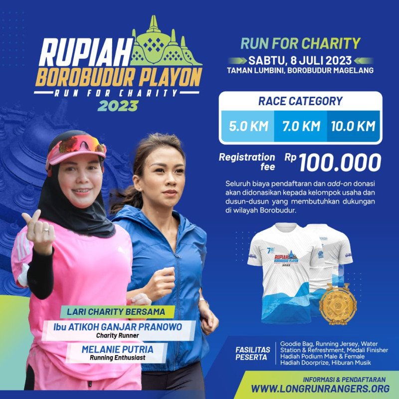 RUPIAH BOROBUDUR PLAYON 2023 - Run For Charity