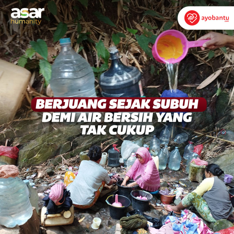 Kekeringan Makin Ancam Warga Pelosok Negeri : Sedekah Air Bersih Jadi Limpahan Berkah