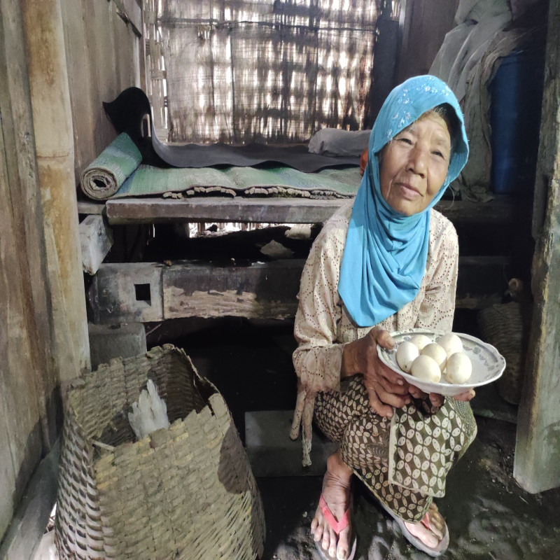 Perjuangan Lansia Sebatang Kara Jual Telur Ayam 1000 Rupiah Untuk Bertahan Hidup