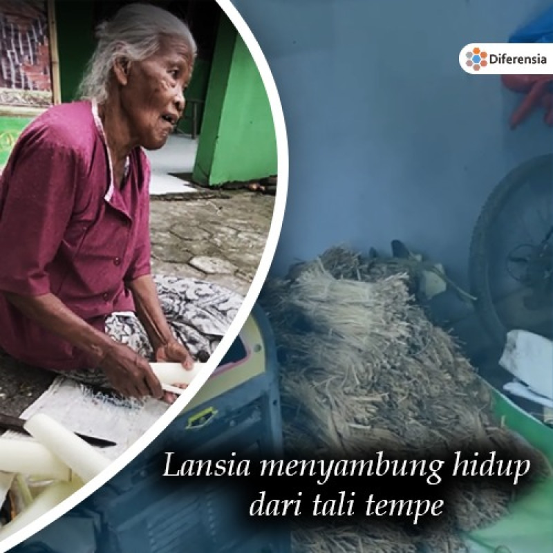 Tali Bungkus Tempe Untuk Mengais Keluarga Kecilku