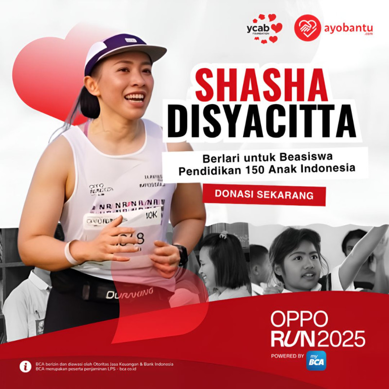 Dukung Shasha Untuk Wujudkan Pendidikan Bagi 150 Anak