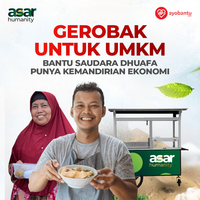 Gerobak UMKM Bantu Saudara Dhuafa Berdaya