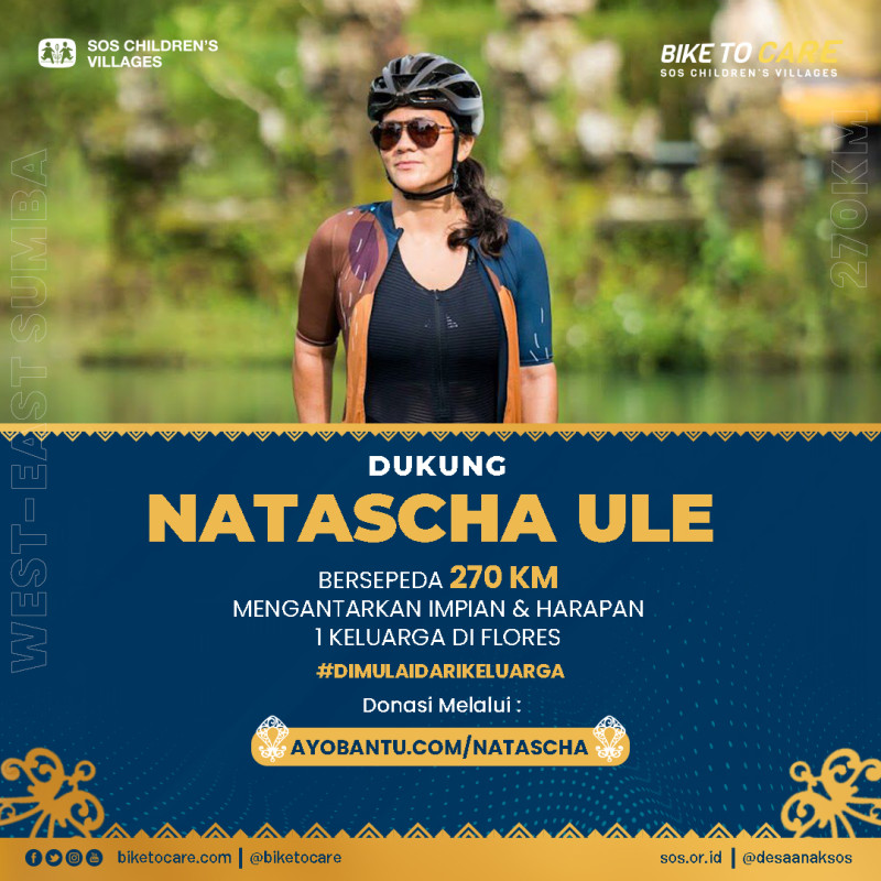 Natascha Bersepeda 270 KM Mengantar Impian & Harapan Bagi 1 Keluarga di Flores