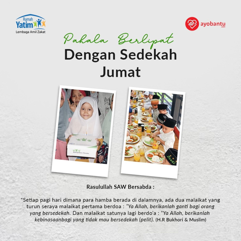 Dahsyatnya Sedekah Di Hari Jumat