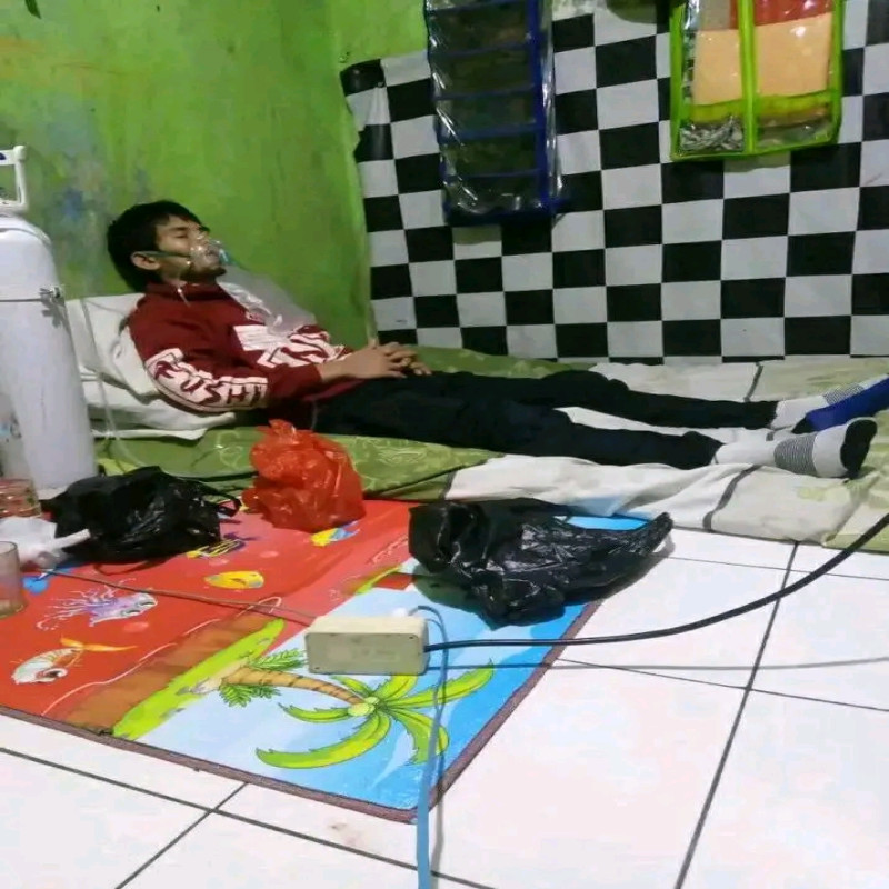 Dulu pejuang keluarga sekarang hanya pejuang napas akibat kerusaka paru paru