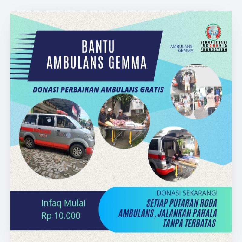 Ayo Bantu Perbaiki Ambulans Gratis Gemma