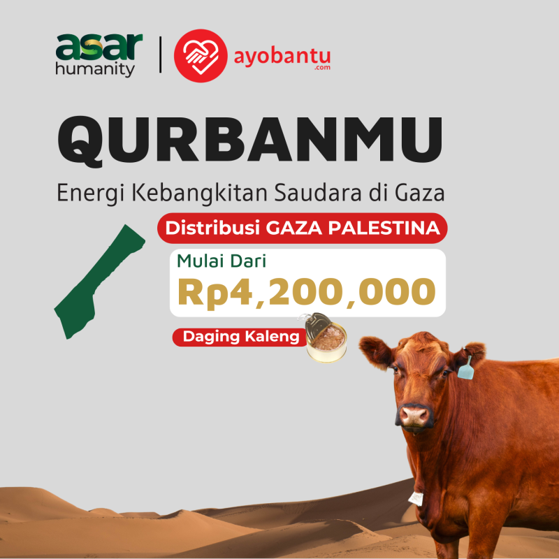 Kurban 1/7 Sapi Palestina