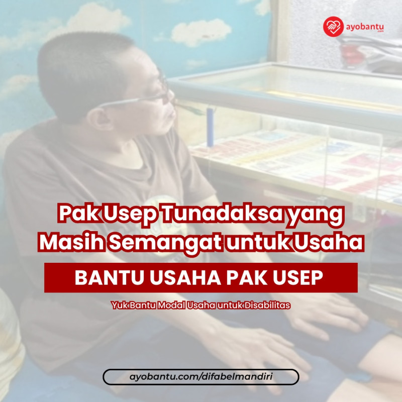 Bantu Modal Usaha Konter Pulsa Difabel di Bandung