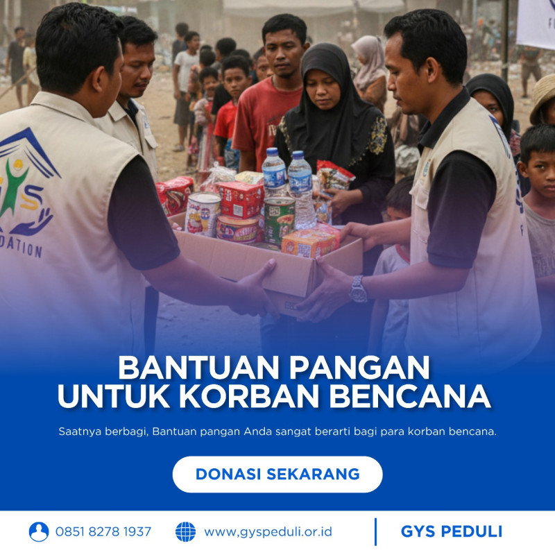 Uluran Tangan, Sepiring Harapan: Bantuan Pangan Korban Bencana