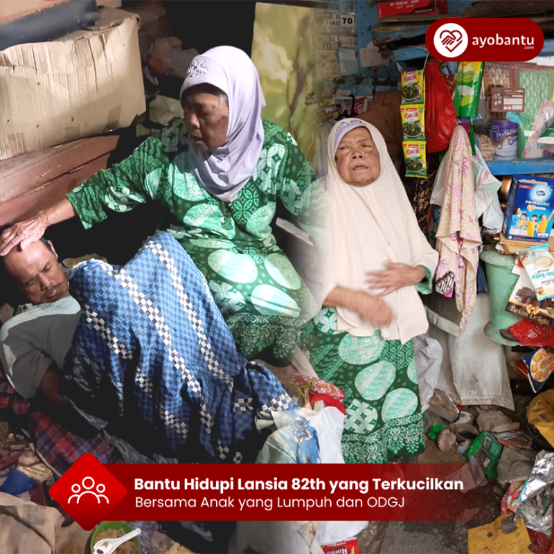 Hidup Terkucilkan Lansia 82 Tahun Bersama Anak Lumpuh dan ODGJ