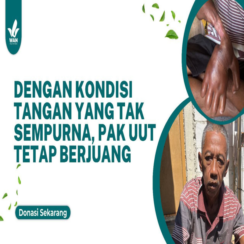 Istri Sakit, Pak Uut Tetap Berjuang Seorang Diri Di Tengah Keterbatasan