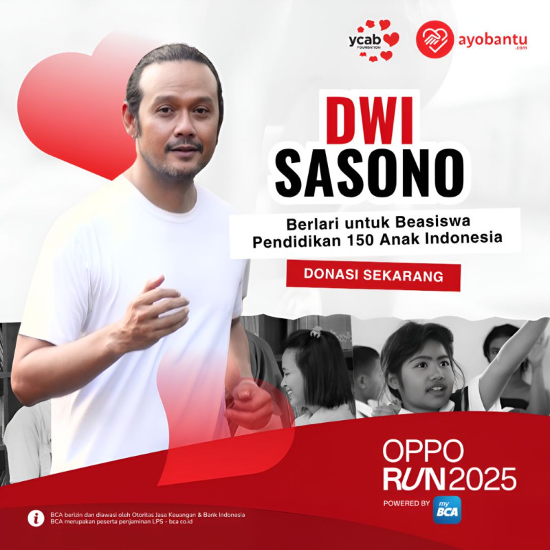 Dukung Dwi Sasono Untuk Wujudkan Pendidikan Bagi 150 Anak