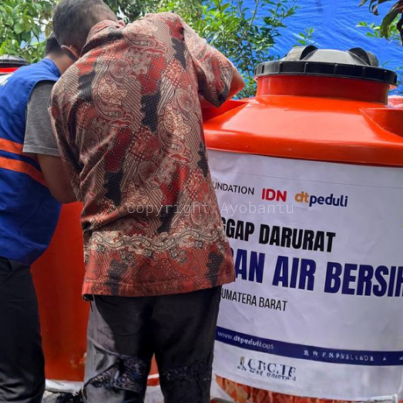 DARURAT Air Bersih! Terdampak Bencana di Sumatera
