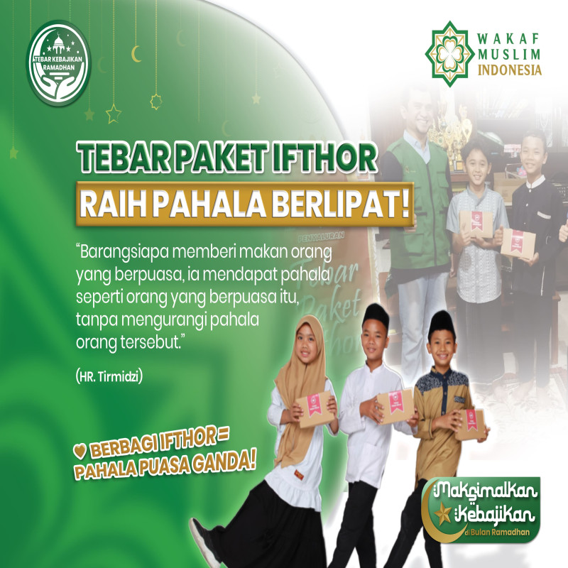 Tebar Paket Ifthor: Satu Kebaikan, Pahala Berlipat