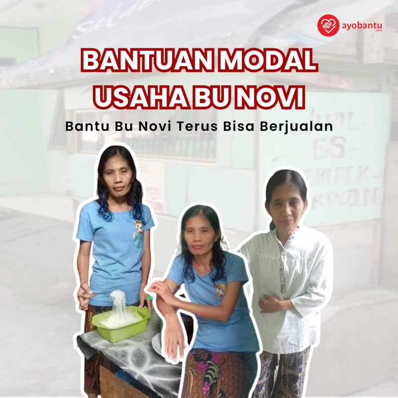Bantu modal usaha ibu Novi