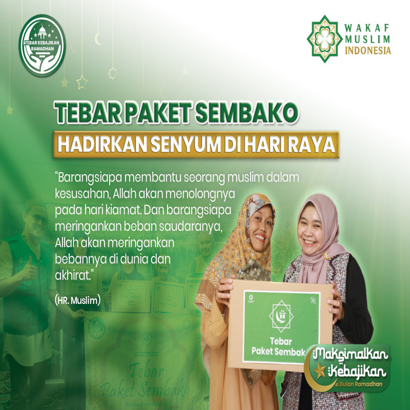 Tebar Paket Sembako: Satu Paket, Sejuta Harapan