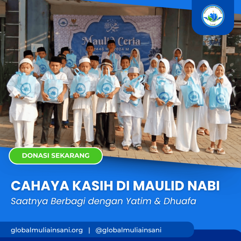 Sambut Maulid Nabi, Saatnya Berbagi dengan Yatim Dhuafa YGMI