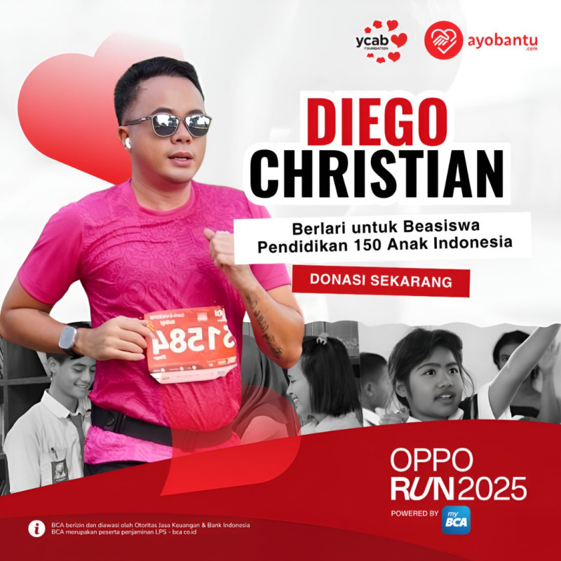 Dukung Diego Untuk Wujudkan Pendidikan Bagi 150 Anak