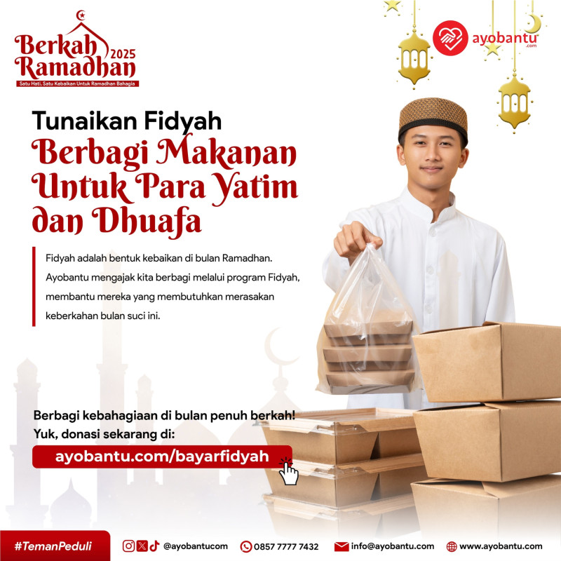 Tunaikan Fidyah, Berbagi Makanan Untuk Para Yatim dan Dhuafa