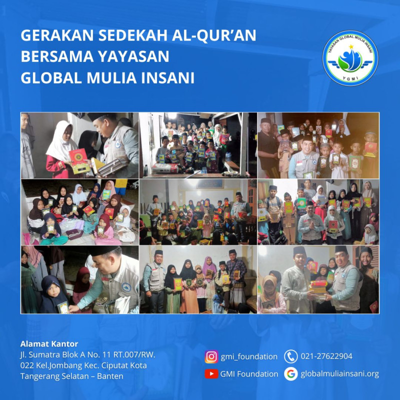Sedekah Al-Qur'an Untuk Para Pengafal Quran
