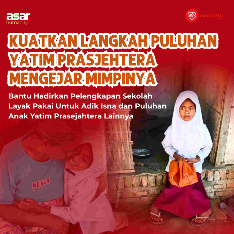 Sedekah Perlengkapan Sekolah untuk Anak Yatim Prasejahtera di Pelosok