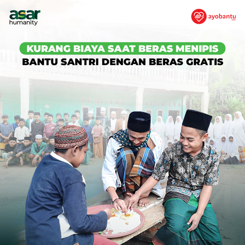 Kurangnya Stok Beras Ancam Kesehatan Gizi Santri