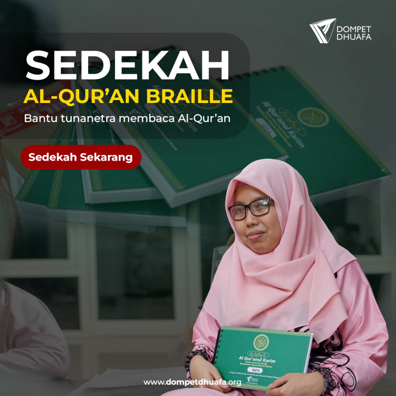 Bantu Mereka Membaca Al-Quran dengan Sedekah Qur'an Braille untuk Tunanetra