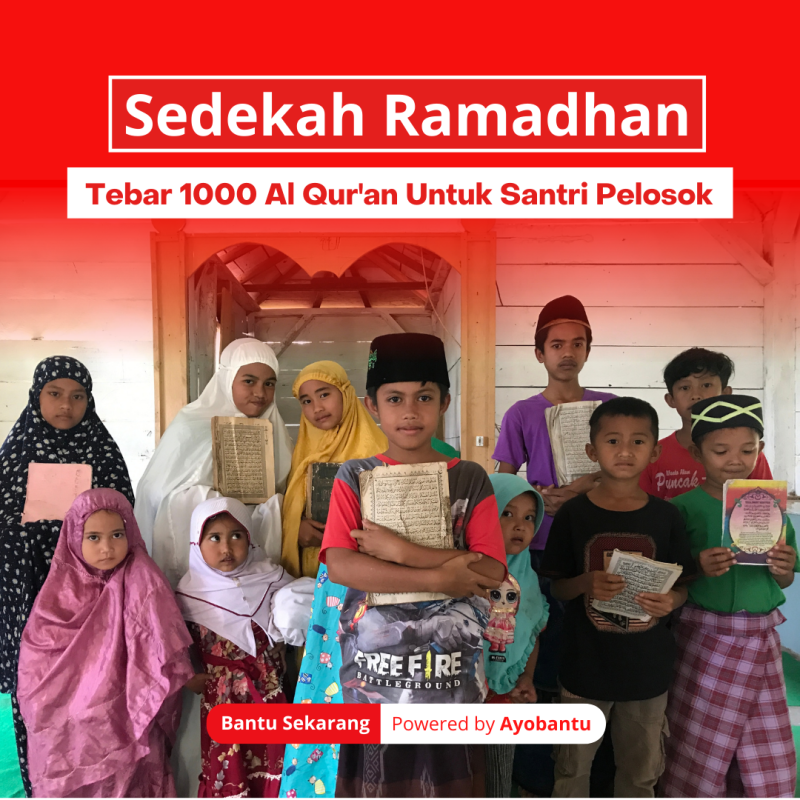 Sambut Ramadhan, Tebar 1000 Quran Tuk Santri Pelosok