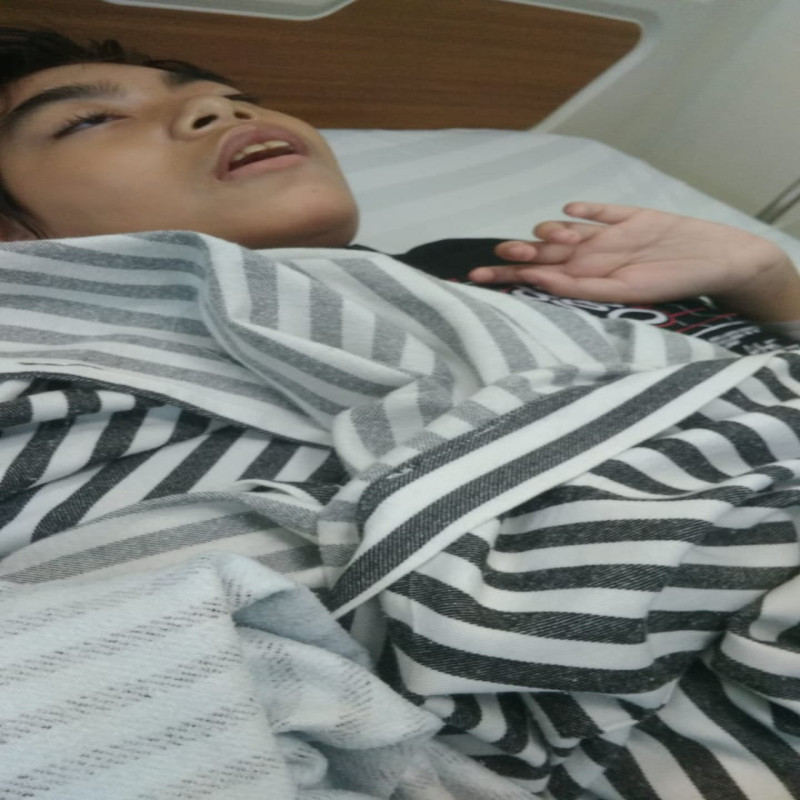 13th Lumpuh Otak, Yudis Hanya Bisa Berbaring
