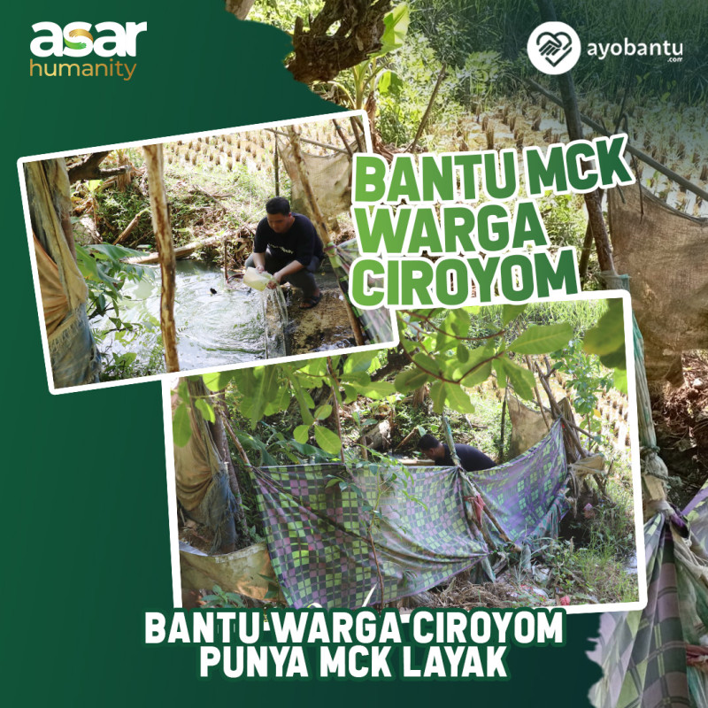 Tak Punya MCK yang Layak. Sedekah Bantu Hadirkan MCK untuk Warga Ciroyom