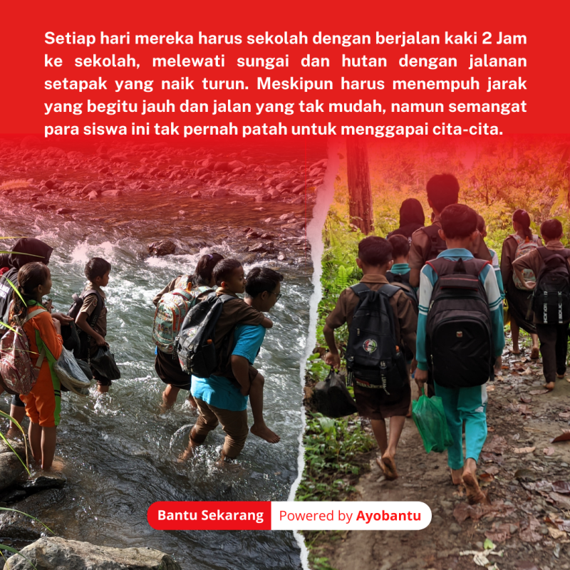 Solidaritas Bantu Anak Pelosok Indonesia Terus Sekolah