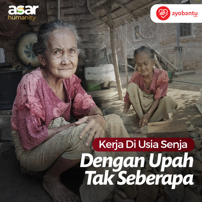 Nek Tio Menjadi Buruh Kopra Demi Bisa Bertahan Hidup