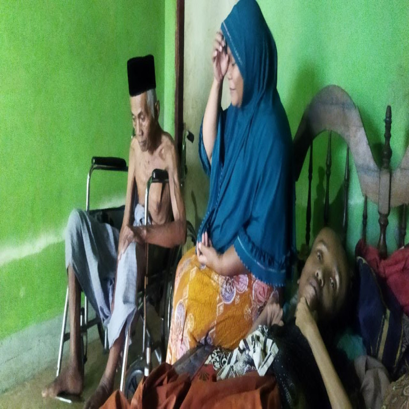 Banting Tulang Jualan Sayuran, Bantu Ibu Inah Rawat Ayah dan Kakak yang Sakit.
