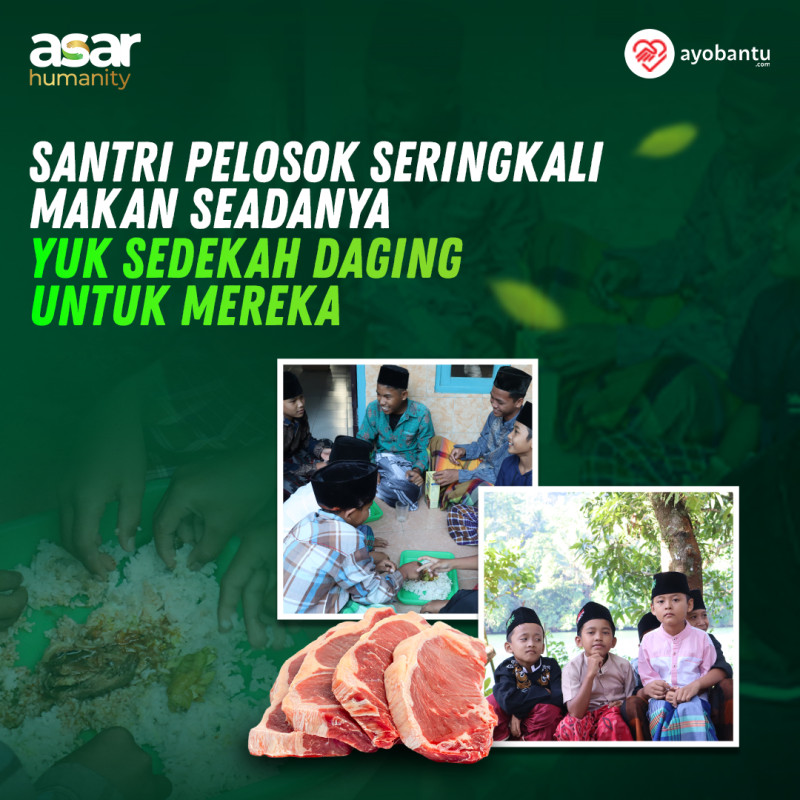 Sedekah Daging untuk Anak-anak Yatim Dhuafa Pelosok